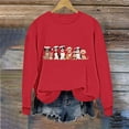thumbnail image 6 of Elvqul Christmas Sweatshirts for Women Crewneck Tops Ugly Long Sleeve Vacation Womens Sweatshirts, 6 of 6