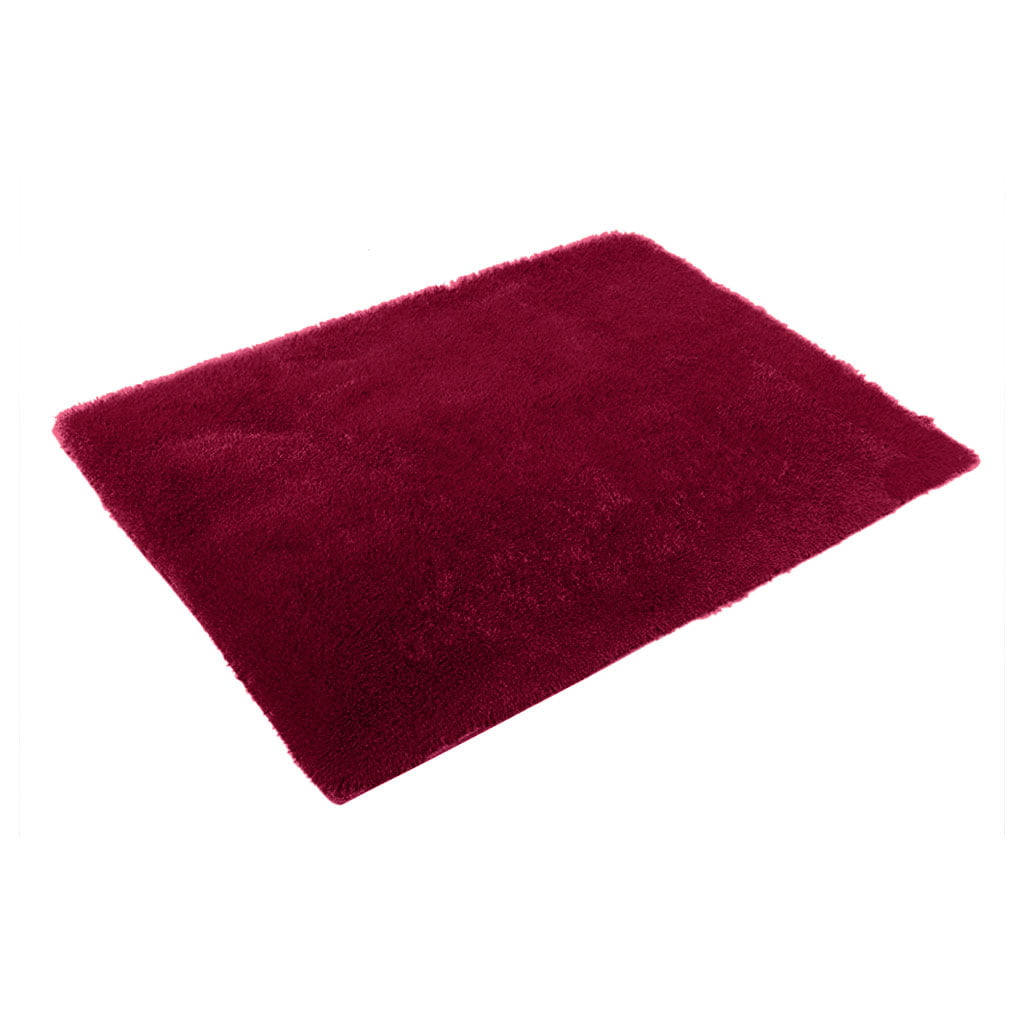 Anti-slip Area Rugs/Floor Mat/Carpets for Living Room/Nursery/Home Burgundy 