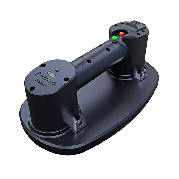 Grabo Nemo Grabo Electric Vacuum Suction Cup Lifter 375lbs Max Load with X2 Batteries, Black