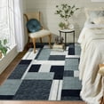 thumbnail image 3 of ZACOO 6x9 Rugs for Living Room Bedroom Dining Room Office Contemporary Geometric Accent Rug Non-Slip Low Pile Rug Soft Indoor Rug, Grey, 3 of 8