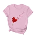 thumbnail image 4 of Fankiway T-Shirt à Manches Courtes Imprimé Col Rond Mode pour Femmes Ensemble de Vêtements Décontractés pour Femmes 2 Pcs, 4 of 4