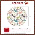 thumbnail image 2 of Rateoe Easter Rabbit Pattern Christmas Tree Skirt with Ties , Christmas Tree Decorations, Farmhouse Christmas Decor Xmas Holiday Decorations-, 2 of 6