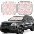 thumbnail image 1 of Balery Cute Rabbit Parasol para parabrisas de coche de 2 piezas | Parasol plegable para parabrisas delantero de coche para la mayoría de sedanes-Small, 1 of 6