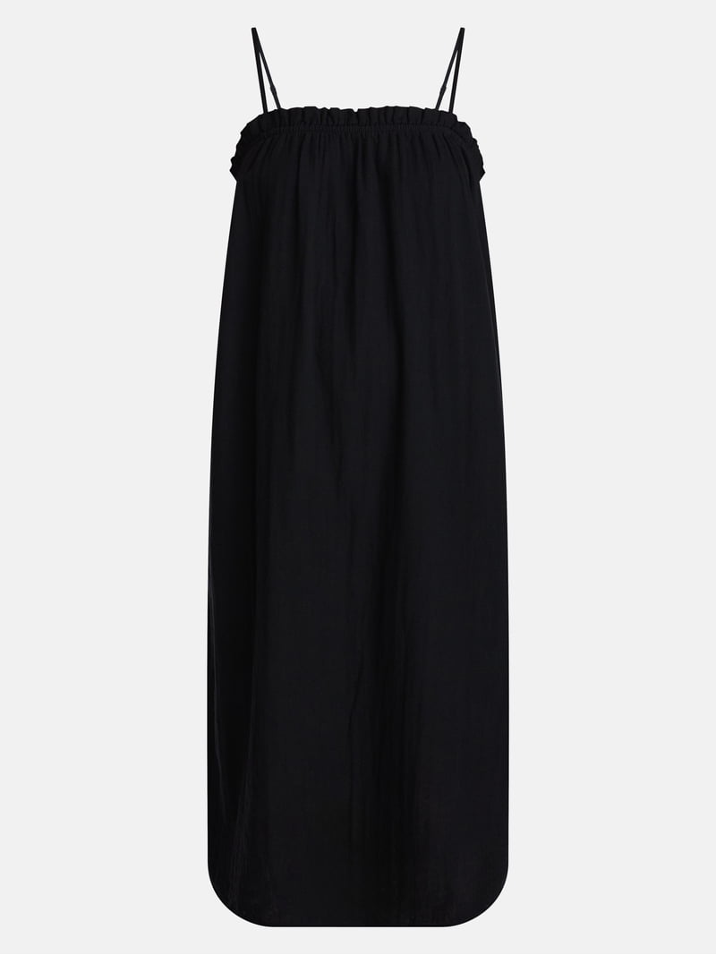 Time and Tru Women's Cotton Double Cloth Sleeveless Maxi Dress, Sizes  XS-XXXL - Walmart.com