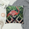 thumbnail image 2 of Nawypu Flamingo Pillow Cover Decorative Beautiful Bird Pink Flamingo with Tropical Banana Leaves Square Pillow Case for Men/Women/ Pink Black and White, 2 of 5