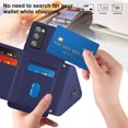 thumbnail image 2 of Allytech Galaxy S20 FE 5G/ S20 Lite Wallet Case with Hand Wrist, Back Cover Cards Slots Holder Luxury PU Leather Shockproof Anti-Scratch Bumper Phone Case for Samsung Galaxy S20 FE 5G/ S20 Lite, Blue, 2 of 8