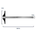 thumbnail image 5 of Inch/Metric Stainless Steel With Metal Head T-Square, 5 of 11