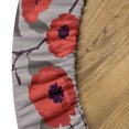 thumbnail image 5 of Ambesonne Poppy Fitted Round Tablecloth, Flowers Seasonal Design Retro, 40"- 44" Diameter, Warm Taupe and Dark Coral, 5 of 5