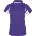 thumbnail image 3 of Ladies Avenger Polo 3Xl Purple/White, 3 of 4