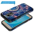 thumbnail image 3 of Samsung Galaxy J7 V 2nd Gen/J7 Refine/J7 Top/J7 Star/J7 Aura/7 Crown/J7 2018 / J7 Eon / J7 Aero Case, Rosebono Fashion Hybrid Graphic Colorful Armor Case for SM-J737 (Mandala), 3 of 5