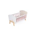 thumbnail image 4 of Janod - Candy Chic - Lit de Poupée - Berceau en Bois pour Poupée - Meuble Jouet - Jeu d'Imagination - Pour Tout-Petits - À partir de 3 Ans + - Multilingue - J05889., 4 of 9