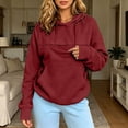 thumbnail image 6 of Womens Hoodies Puppy Kitten Pouch Pullover Drawstring Long Sleeve Sweatshirts with Pouch Oversized Cute Pet Carrier Hood Tops, 6 of 7
