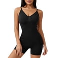thumbnail image 2 of FNFYFH Waist Trainer Bodysuit for Women Backless Tummy Control Shapewear V Neck Seamless Full Body Shaper, 2 of 7