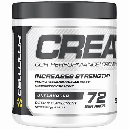 Cellucor Cor-Performance Creatine Powder, for Increasing Strength, Unflavored, 72 Servings