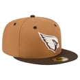 thumbnail image 3 of Men's New Era  Light Brown/Dark Brown Arizona Cardinals Two-Tone Walnut 59FIFTY Fitted Hat, 3 of 5
