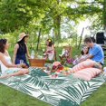 thumbnail image 2 of x Tropical Plastic Outdoor Patio Rug All Weather Outdoor Carpet Reversible Portable Lightweight Outdoor Mats for Patio Camping RV(), 2 of 7