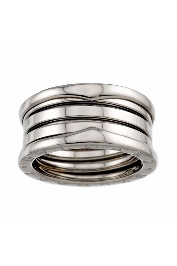 Pre-Owned Bulgari BVLGARI B-ZERO1 4-band ring #60 18K WG White Gold 750