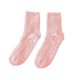thumbnail image 1 of Qarigey 1 par de calcetines de poliéster para mujer, lavables, reutilizables, elegantes, informales, transpirables, de Color sólido, antideslizantes, Medias Rosado Qarigey AP012065-05, 1 of 6