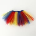 thumbnail image 2 of YOUYEDIAN Tulle Tutu Skirt Girls Layered Tutu Mini Skirt Princess Ballet Skirts (Red, One Size), 2 of 5