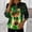 009 Multicolor, variant on WRFWUL St. Patrick's Day Sweatshirt Women Half Zipper Pullover Irish Shamrock Graphic Sweater Tops Casual Long Sleeve Shirts