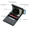 thumbnail image 2 of Slim, RFID Blocking Wallet for Men & Women with Pop-Up Card Holder, Money Clip, and Carbon Fiber Design, 2 of 5