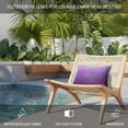thumbnail image 4 of Outdoor Lumbar Pillows with Strap & Insert Purple Hexagonal Tiles Recliner Head Pillow Pack of 2 Gradient Honeycomb Waterproof Headrest Patio Lounge Chair Pillows for Beach Office 11x16 Inch, 4 of 9