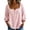 Pink #050, variant on Tops for Women Half Sleeve Tunic Blouse Square Neck Gingham Button Up Plaid Shirt Trendy Loose Cute Checkered Shirts,XL