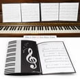thumbnail image 4 of Black Sheet Music Folder A4 Size Storage Holder Binder for Stage Musical Instrument Piano Performance, 4 of 6