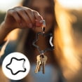 thumbnail image 2 of Uxcell Star Shaped Snap Clip [6 Pack] - Keychain Clip Spring Snap Hook [Black/Aluminum Alloy], 2 of 6