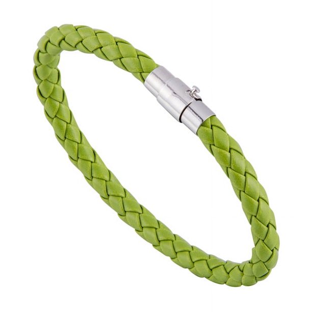 Accesorios simples Pulsera trenzada con hebilla magnética de cuerda de cuero para hombre Pulsera de cuero con hebilla de clavo Pulsera de pareja Joyería