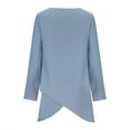 thumbnail image 5 of BLVB Womens Tunic Tops to Wear with Leggings Crewneck Long Sleeve Irregular Hem Casual Plus Size Shirts Tees, 5 of 7