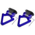 thumbnail image 1 of Unique Bargains 2 Set Universal ABS Purple Triangle Shaped Car Tow Hook Decor Front Rear Bumper Trailer Sticker Adorn, 1 of 7