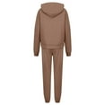 thumbnail image 5 of Lumtrix Womens Sweatsuits 2 Piece Set Fashion Clothing Winter Oversized Long Sleeve Hoodie Sweatpants Fall Tracksuits with Pockets Coffee 2XL, 5 of 8