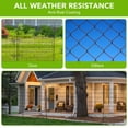 thumbnail image 4 of 1 Package [Premium Project] Metal Outdoor Fence 10 Pieces Without Door, Inner Arc Design, 10 Mesh Pieces + 10 Round Head Ground Plugs + 1 6-Point Wooden Hammer, 4 of 9