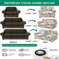 thumbnail image 6 of Couch Covers for 2 Cushion Couch Spandex Jacquard Sofa Cover for Dogs Pet Furniture Protector Washable, 6 of 7
