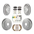 thumbnail image 1 of Transit Auto Front Rear Coated Disc Brake Rotors Semi-Metallic Pads and Drum Kit (7Pc) for Car 2008 Toyota Prius KGF-101705, 1 of 11