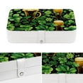 thumbnail image 4 of Saint Patrick's Day Elegant PU Leather Display Case with Removable Compartment for Earring Organizer and Necklace Holder - Portable Storage Box, 4 of 6