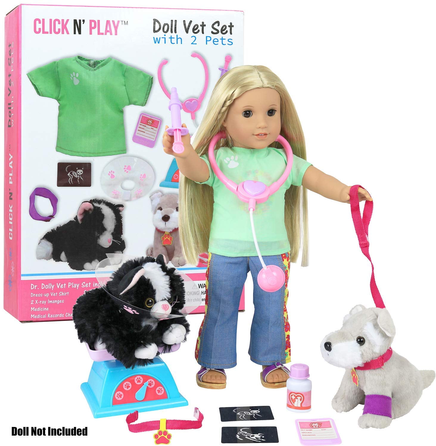 18" Doll GROOMING SALON Set Dog Groomer for Our Generation American Girl Boy Pet 