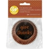 Non-Food Items Standard Baking Cups THNKS, Give Thanks 24/Pkg