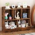 thumbnail image 2 of Joyspirit Storage Organizer Kids Bookcases, Wood Retro, 2 of 7