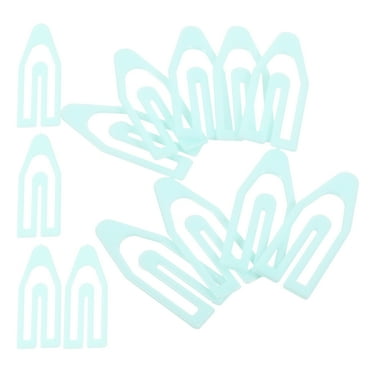 60 Pcs Shaped Paper Clip Mini Clips Pieces Office Decor Small Student Plastic