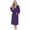 Dark Purple, variant on Hooded Bathrobes for Women, Soft Long Towel Robes for Women - Absorbent and Quick Dry (White,S/M)