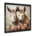 thumbnail image 2 of Designart "Vintage Portrait of Brown Donkey II" Animals Framed Wall Art Decor - Modern Brown Donkey Bedroom Framed Canvas Wall Art, 2 of 6
