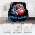 thumbnail image 6 of Custom Football Blanket, Cozy Soft Throw Blankets for Kids, Cool Black Flannel Throw Gifts for Couch Sofa, 40x50 Inches, 6 of 6