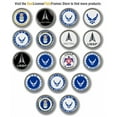 thumbnail image 4 of BestLicensePlateFrames - United States AIR Force, USAF 3D Domed CAR Emblem Badge Sticker Chrome Plastic Bezel - Official USAF and USSF Licensed Product, 4 of 6