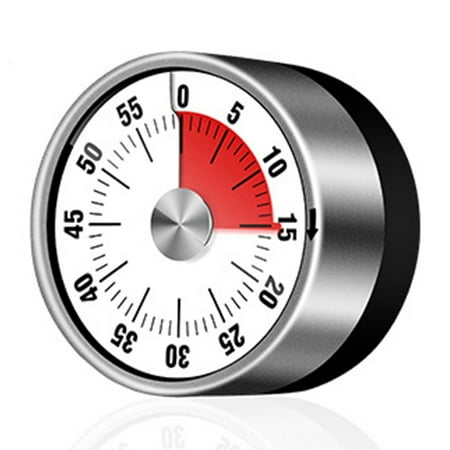 

Stainless Steel Visual Timer Mechanical Kitchen Timer 60-Minutes Alarm Cooking Timer with Loud Alarm Magnetic Clock