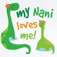 thumbnail image 2 of CafePress - My Nani Loves Me Dinosaur Infant Bodysuit - Baby Light Bodysuit, Size Newborn - 24 Months, 2 of 4