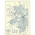 thumbnail image 2 of USGS 11x14 Gold Ornate Wood Framed with Double Matting Museum Art Print Titled - Taylor Ranch Texas Quad - USGS 1969, 2 of 4