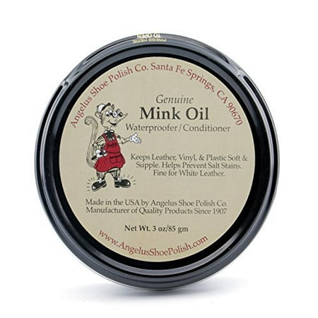 Angelus Mink Oil Paste Leather Waterproof & Conditioner 3oz. Boots Shoes (Best Oil For Leather Jacket)