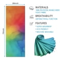 thumbnail image 2 of Rainbow Tie Dye Ink Pattern Hot Yoga Mat Towel Non Slip for Hot Yoga - Quick-Drying Yoga Mat Cover with 4 Corner Pockets with Travel Bag - Hot Yoga Towel Non Slip 74"x26", 2 of 6